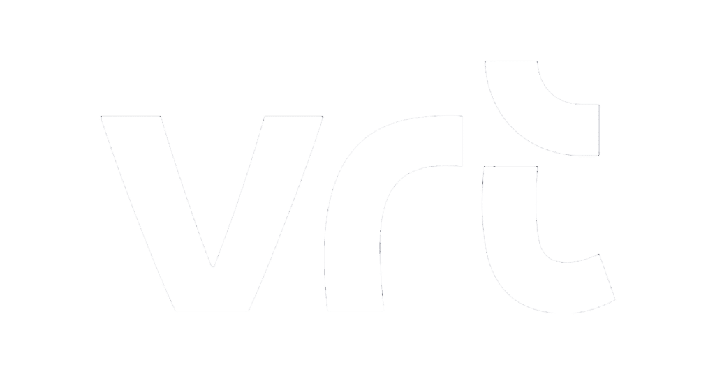 VRT logo woord in actie duik in nederlands