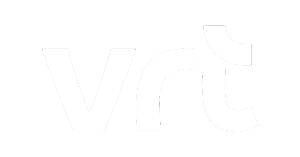 VRT logo woord in actie duik in nederlands