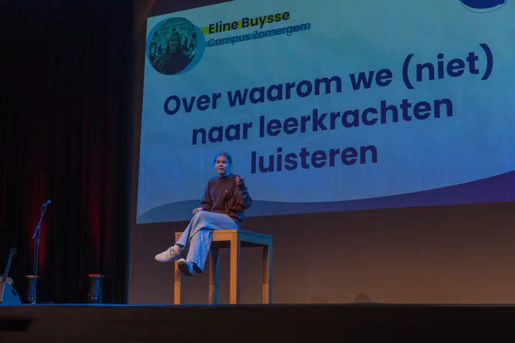 Eline Buysse | Campus Zomergem | 'Over waarom we (niet) naar leerkrachten luisteren'